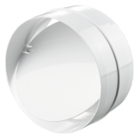 Connector with backdraft damper