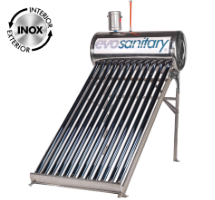 Unpressurized Stainless Steel Solar Water Heater System / Vt[l]: 166; Vr[l]: 122; T[buc]: 15; D[mm]: 58; L[mm]: 1800