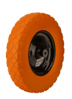 Wheelbarrow PU Wheel with Metallic Rim / M: 3.50-8; Lb[mm]: 102