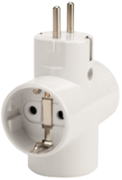 Triple Schuko Socket Adaptor