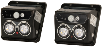 Wall Solar Projector with Motion Sensor and Adjustable Lights / P[W]: 0.5
