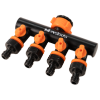 Адаптер за Маркуч 4-Пътен с Кранове EvoTools®