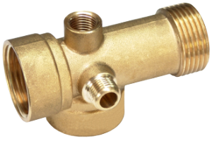 Five–way Brass Connector