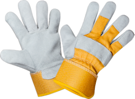 Leather and Canvas Gloves