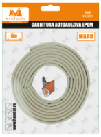 Самозалепващо EPDM Уплътнение, Профил D, 2x3 m