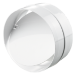 Connector with backdraft damper