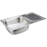 Satin stainless steel sink