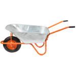 Тачка A85, Поцинковано Корито с Пневматично Колело и Метална Джанта