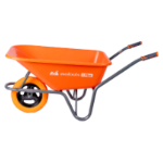 Тачка Пластмасово Корито Тип P с Полиуретаново Колело и Метална Джанта EvoTools +Plus®