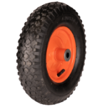 Пневматично Колело за Ръчна Количка P с Метална Джанта, Лагер, Кръгъл Профил